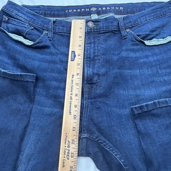 Joseph Abboud Jeans Men's 40 x 32 Dark Wash Blue Denim Straight Fit Whiskered - Picture 4 of 12